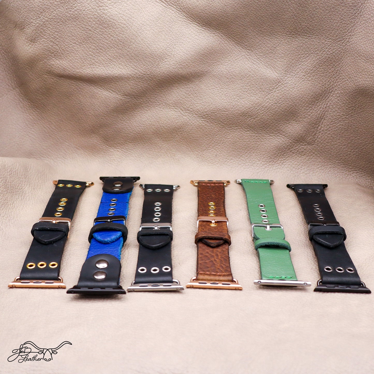 Watch Band in full grain leather - for Apple Watch