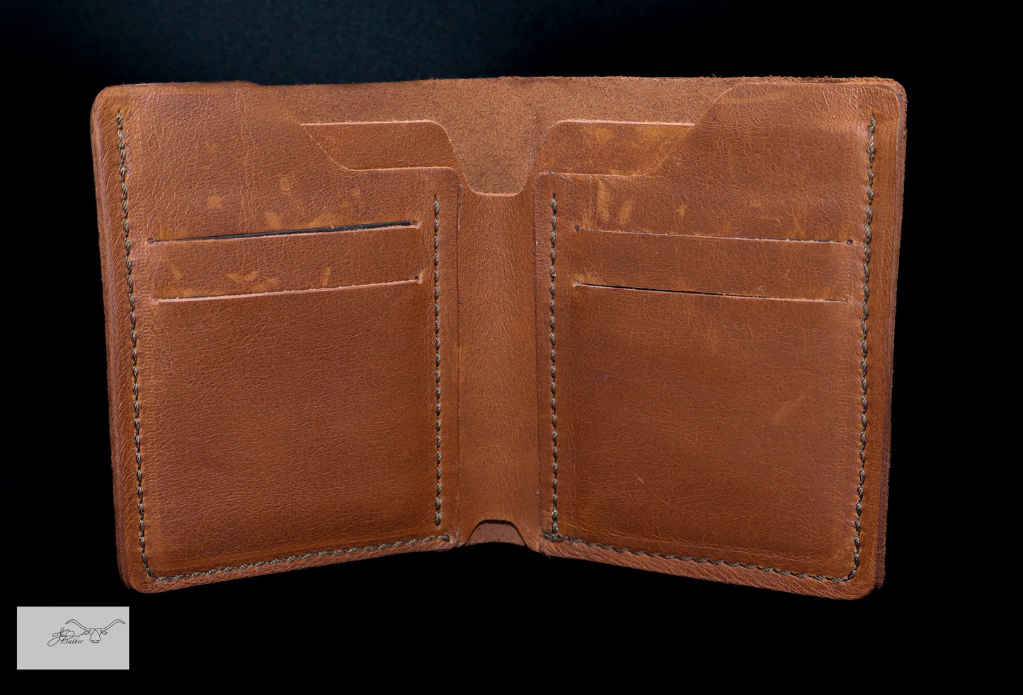 Single Fold Wallet Unique Style for holding cash and 4 cards Jon B Leather