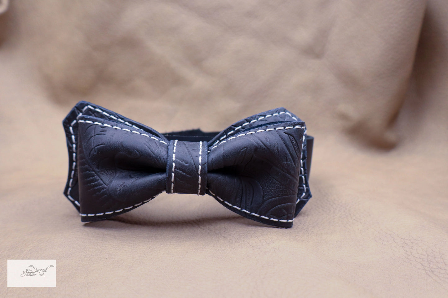 Stylish Leather Bow Tie Jon B Leather