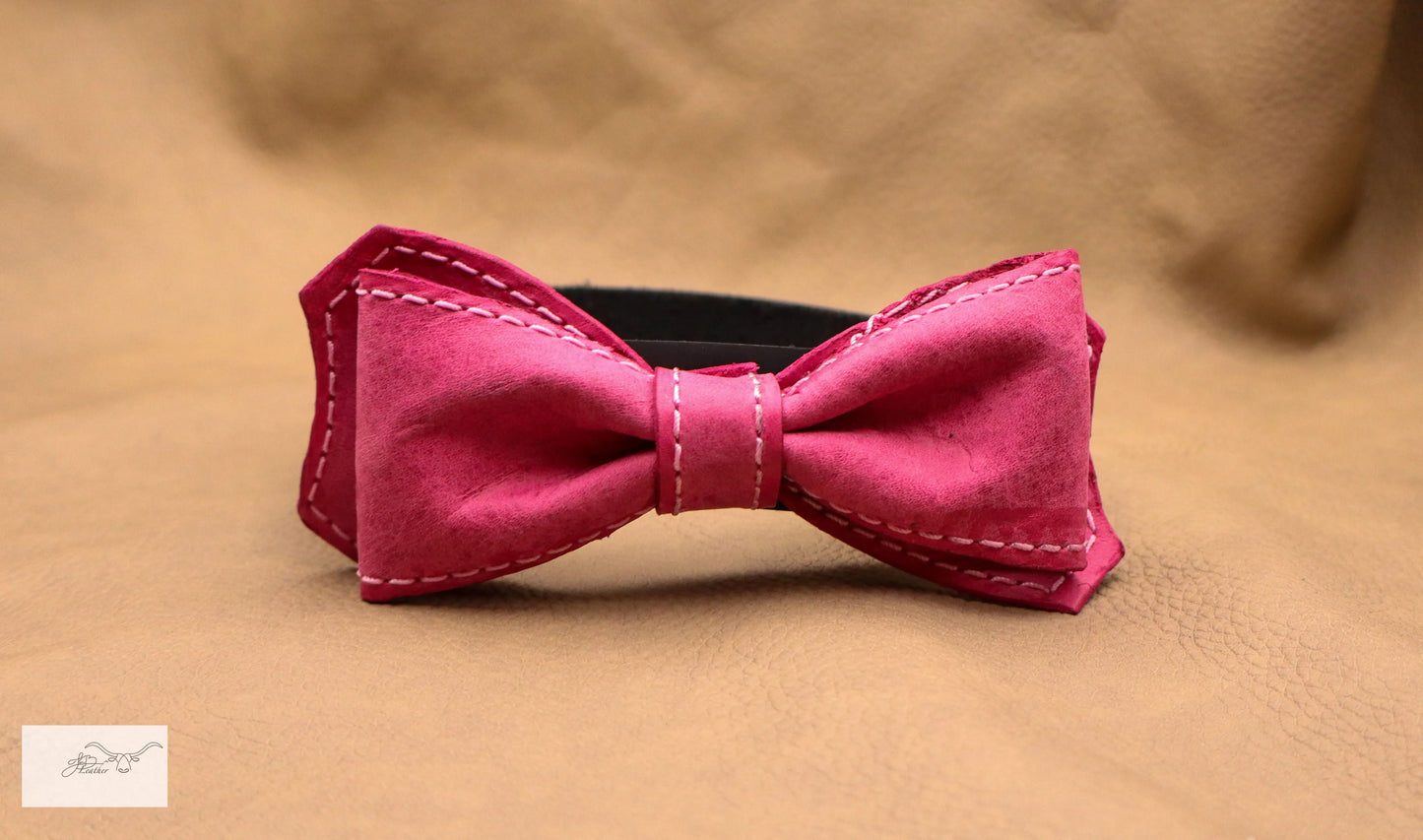 Stylish Leather Bow Tie Jon B Leather