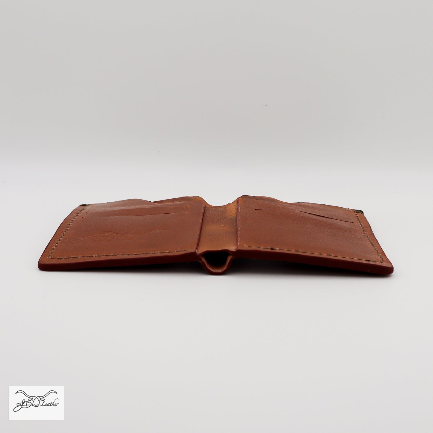 Single Fold Wallet Unique Style for holding cash and 4 cards Jon B Leather