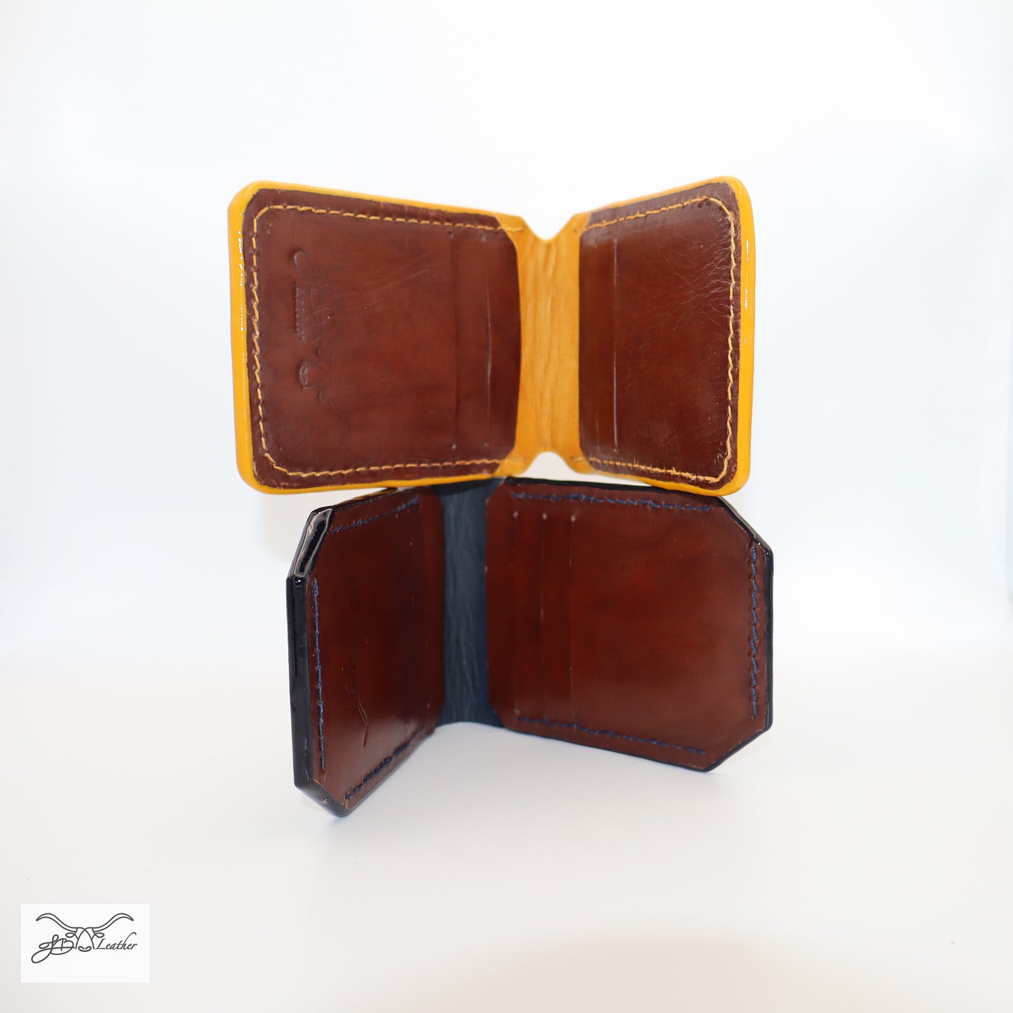 Color Flip Bi-Fold Wallet - Jon B Leather
