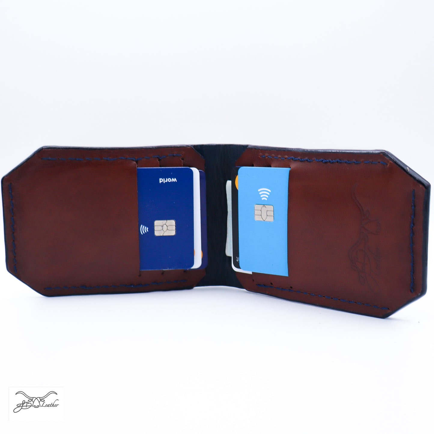 Color Flip Bi-Fold Wallet - Jon B Leather
