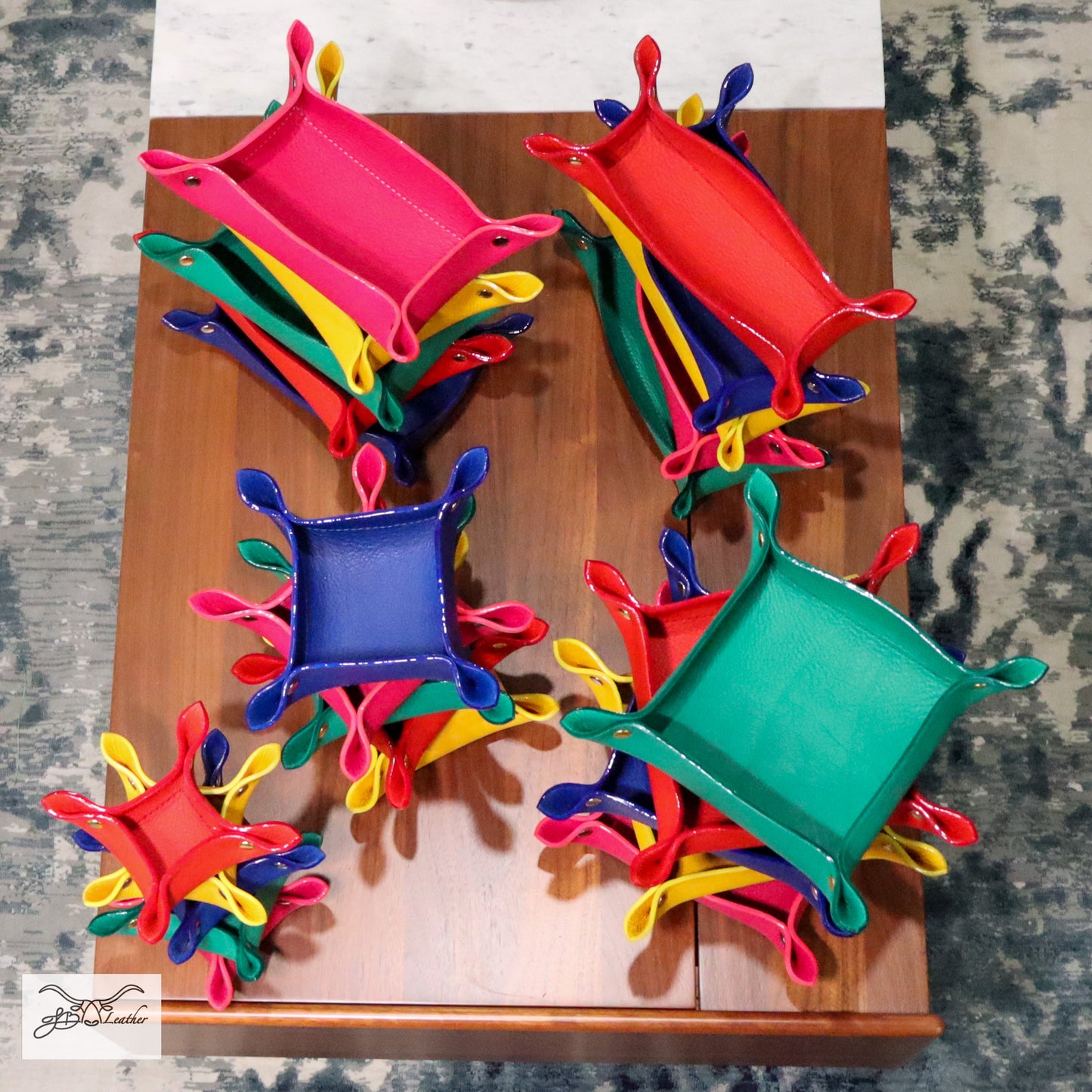 Vibrant Valet Tray from Jon B Leather Jon B Leather