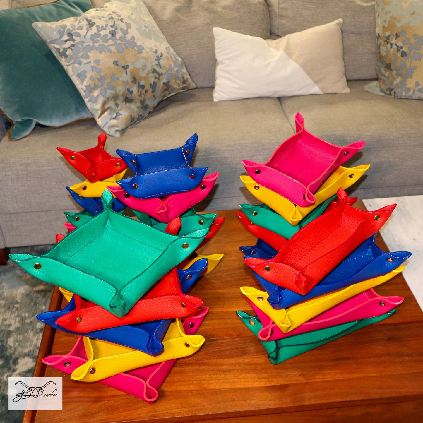 Vibrant Valet Tray from Jon B Leather Jon B Leather