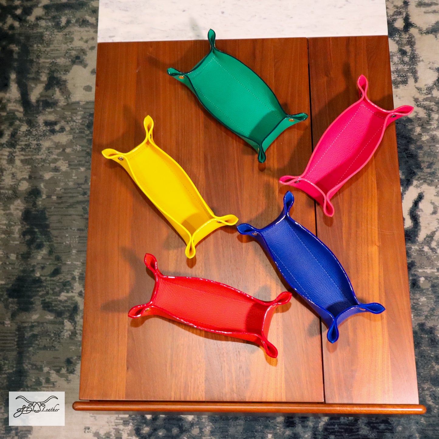 Vibrant Valet Tray from Jon B Leather Jon B Leather