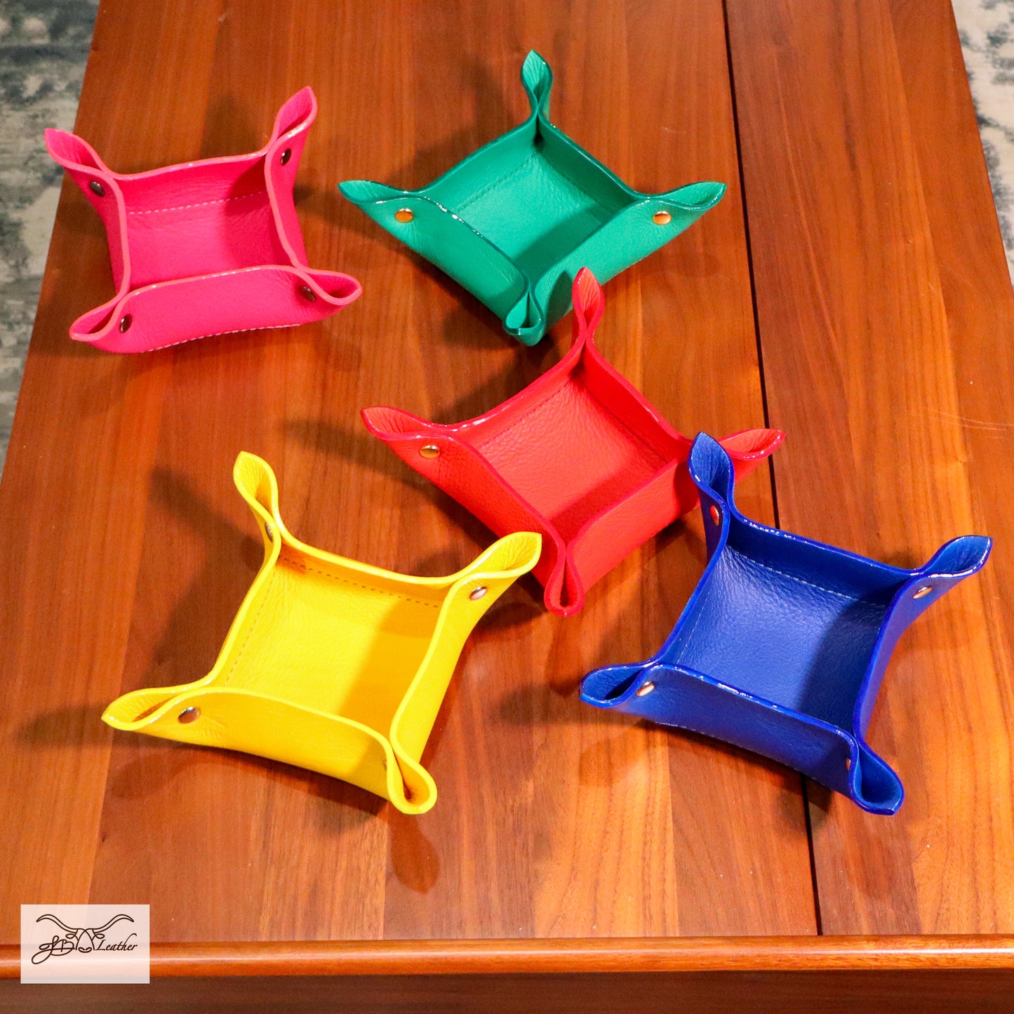 Vibrant Valet Tray from Jon B Leather Jon B Leather