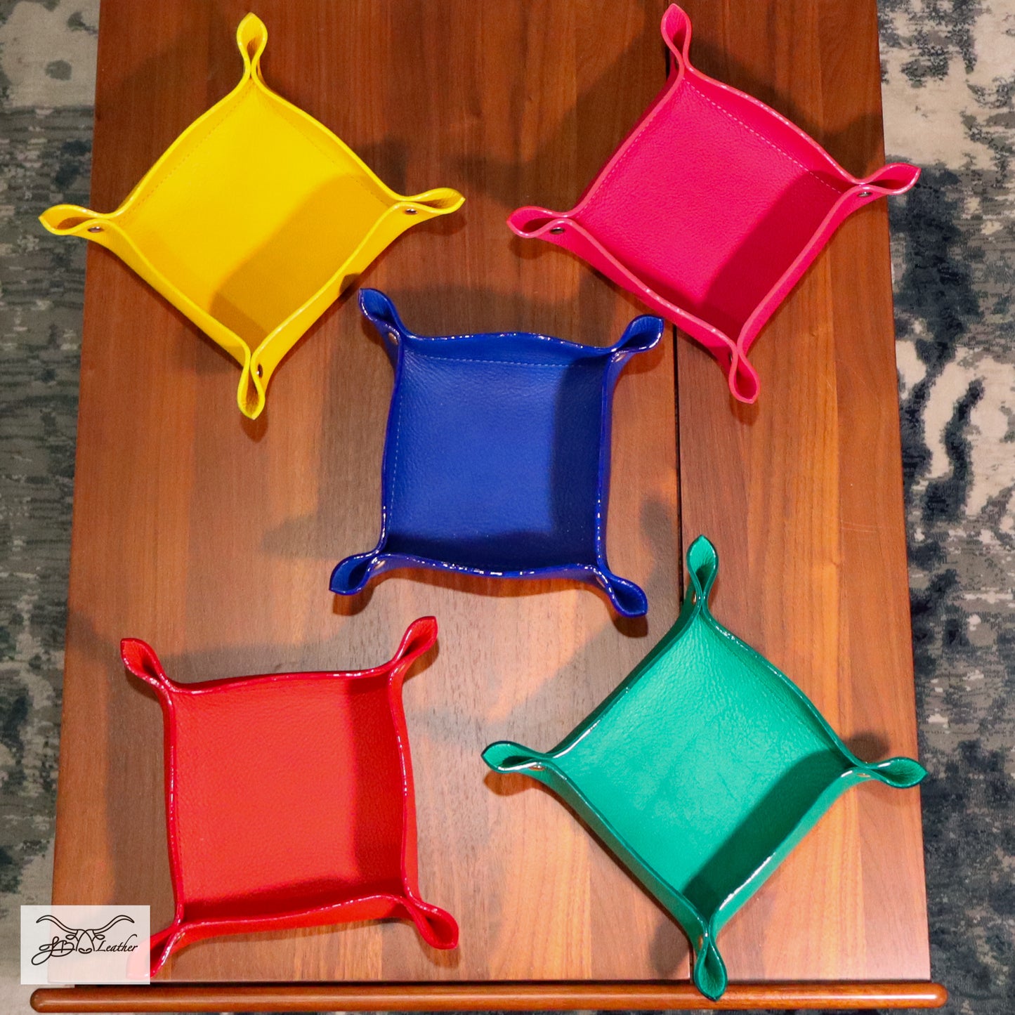 Vibrant Valet Tray from Jon B Leather Jon B Leather