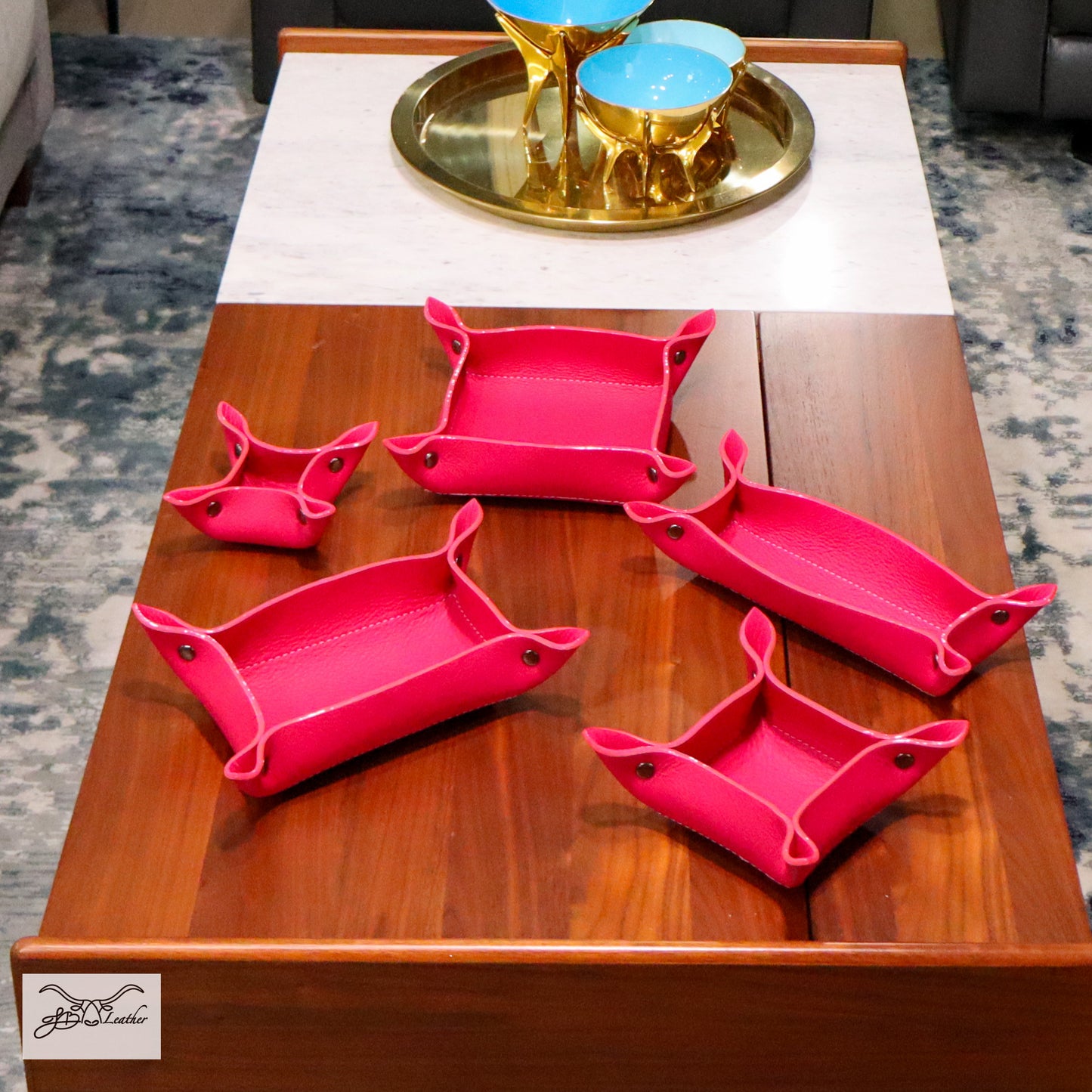 Vibrant Valet Tray from Jon B Leather Jon B Leather