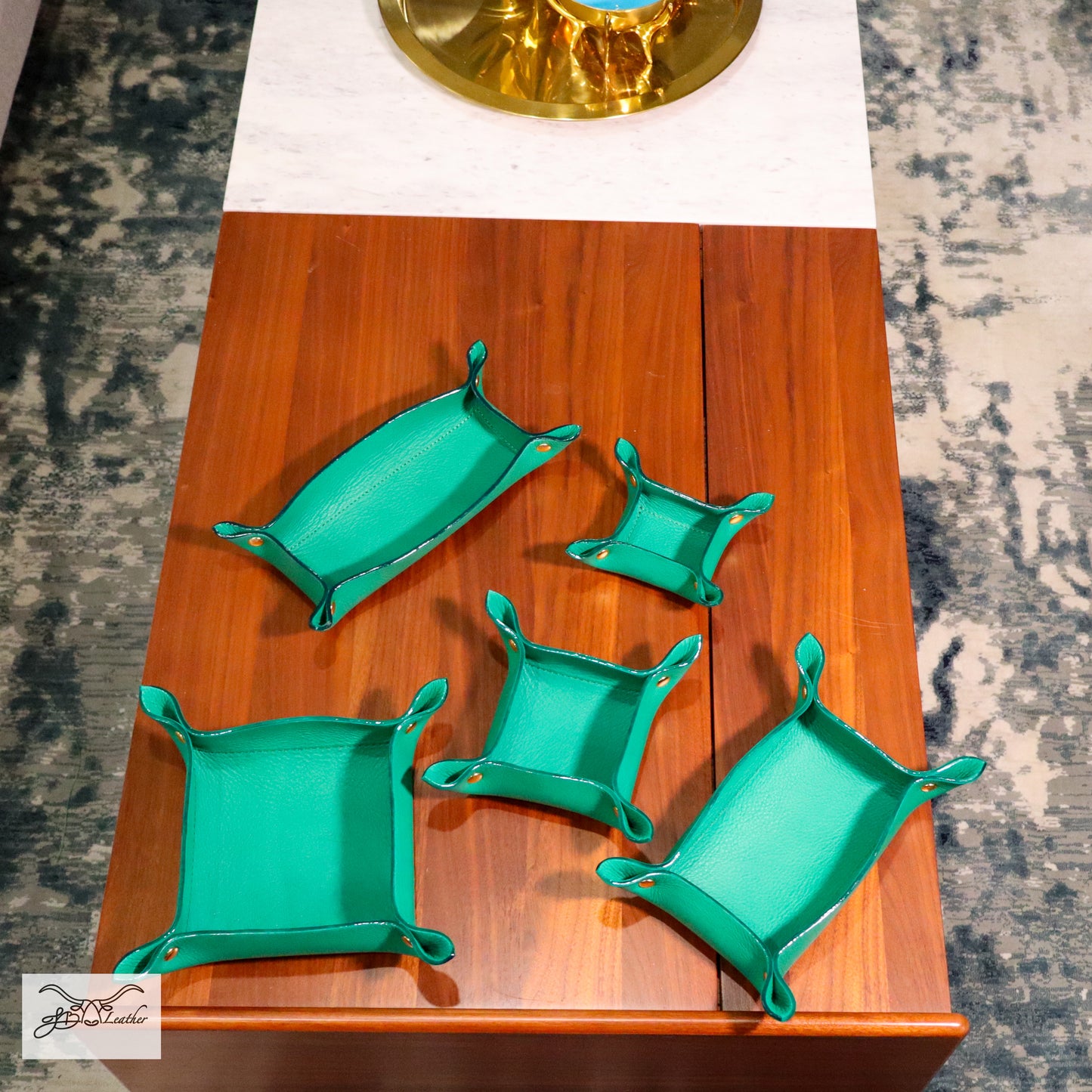 Vibrant Valet Tray from Jon B Leather Jon B Leather