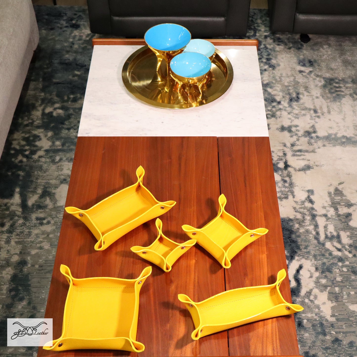 Vibrant Valet Tray from Jon B Leather Jon B Leather