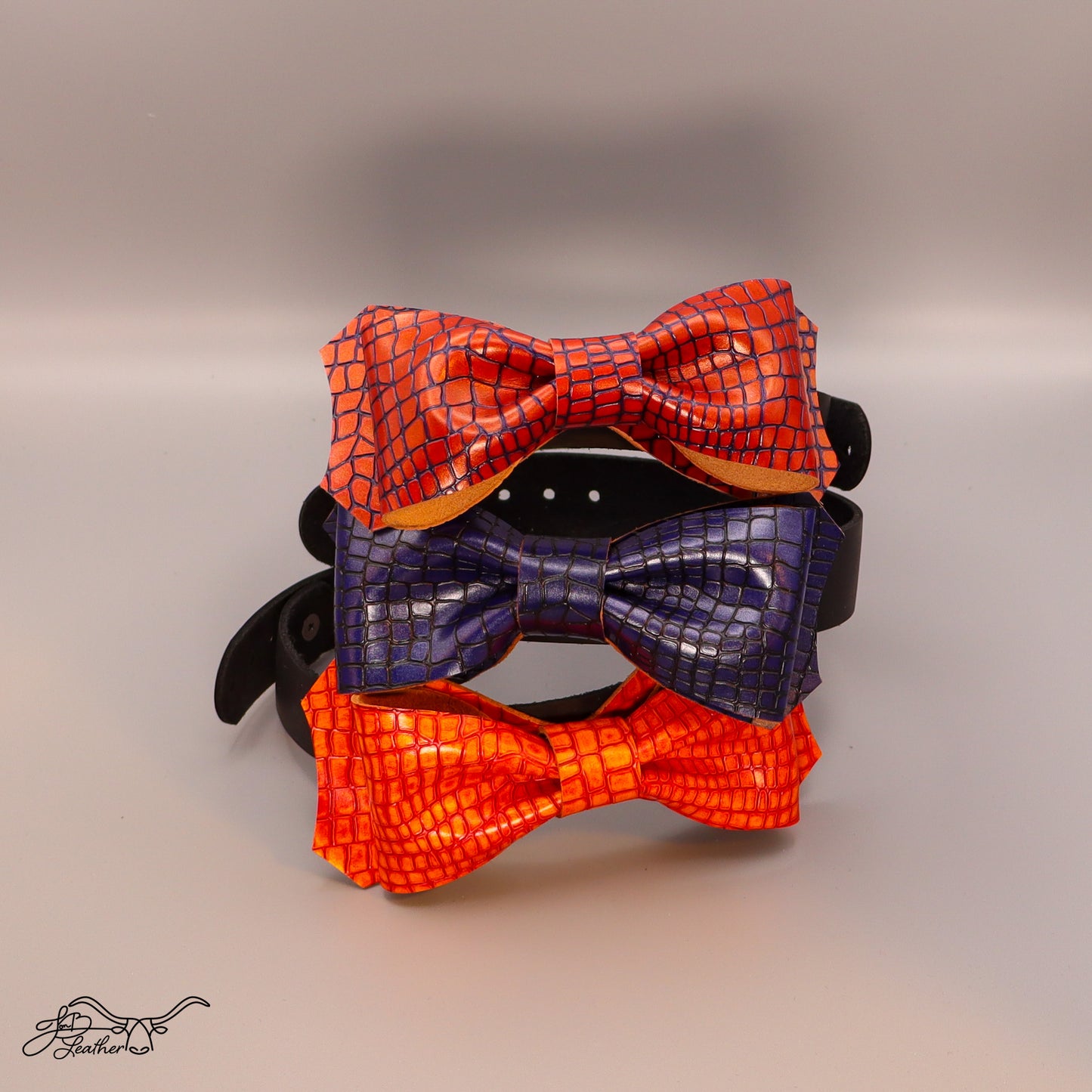Leather Bow Tie