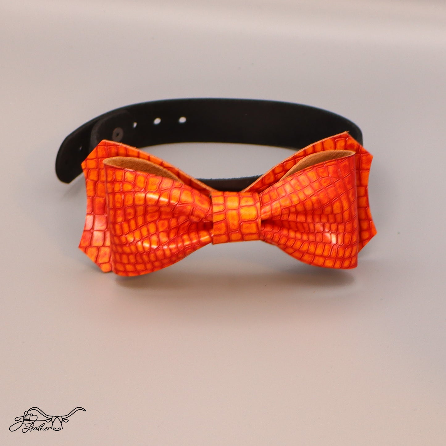Leather Bow Tie