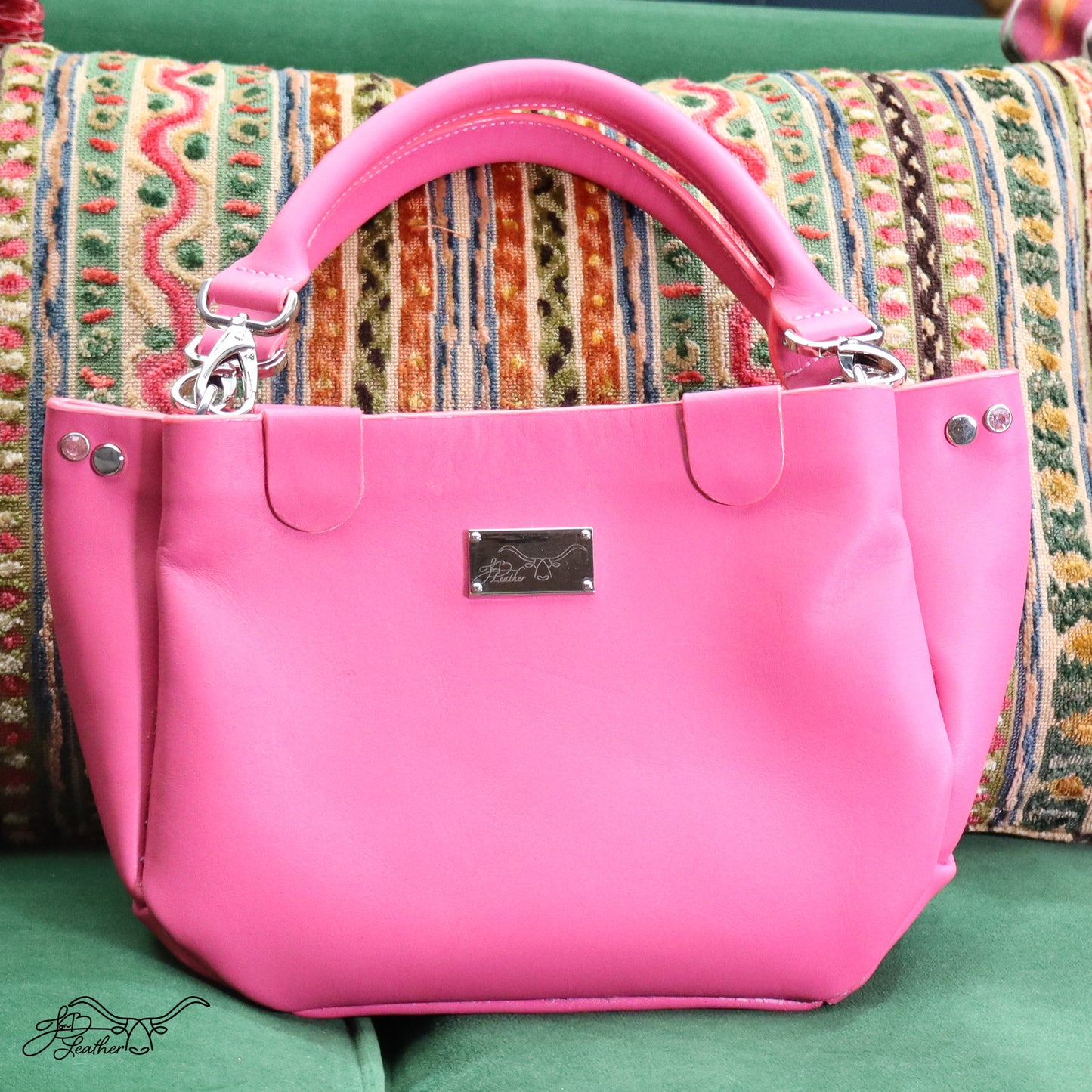 Tufted Handbag with convertible strap