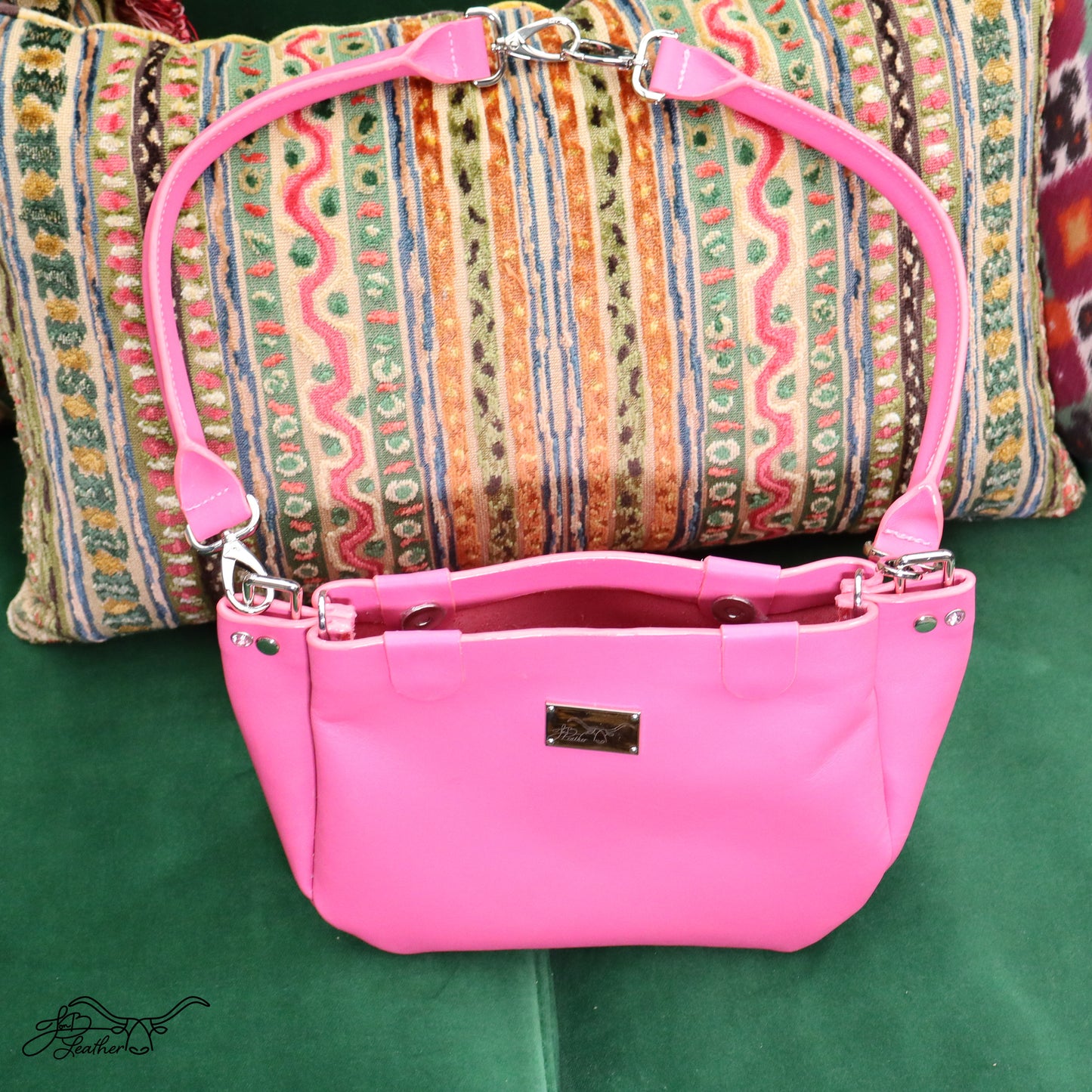 Tufted Handbag with convertible strap