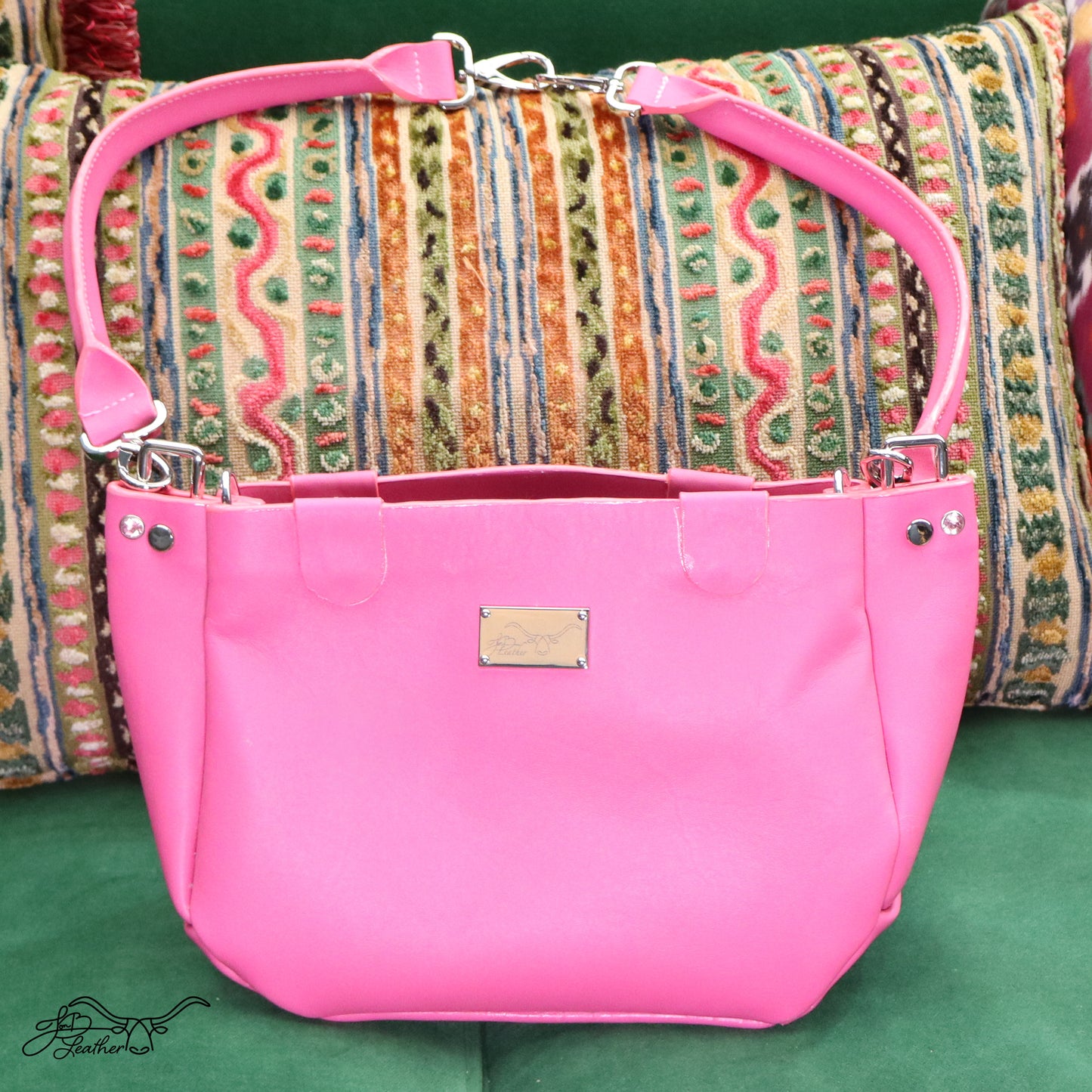 Tufted Handbag with convertible strap