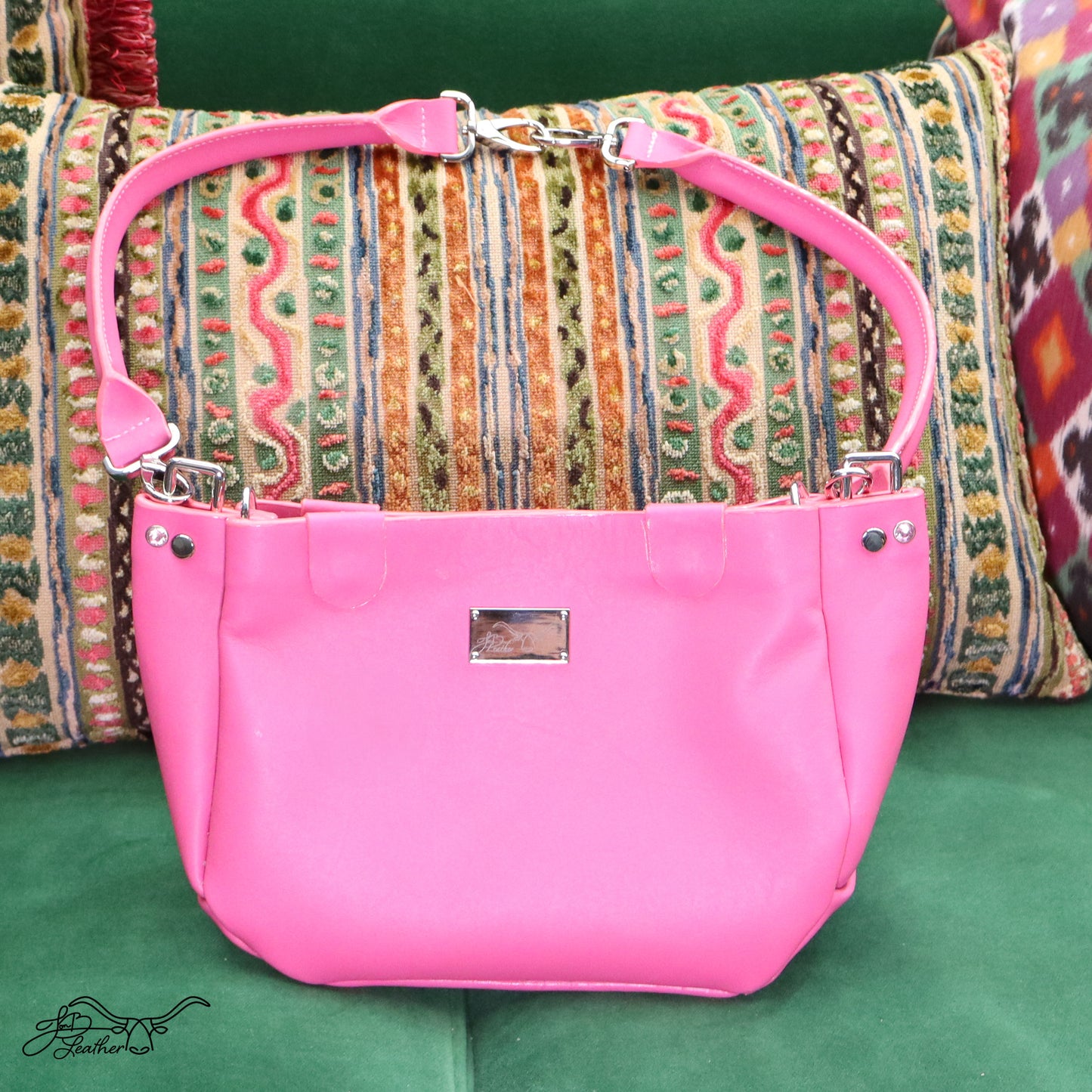 Tufted Handbag with convertible strap