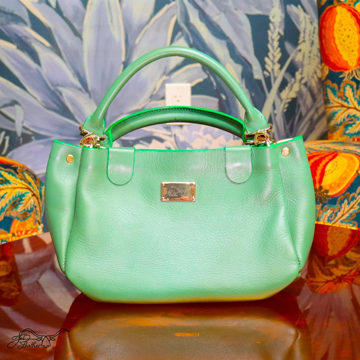 Tufted Handbag with convertible strap