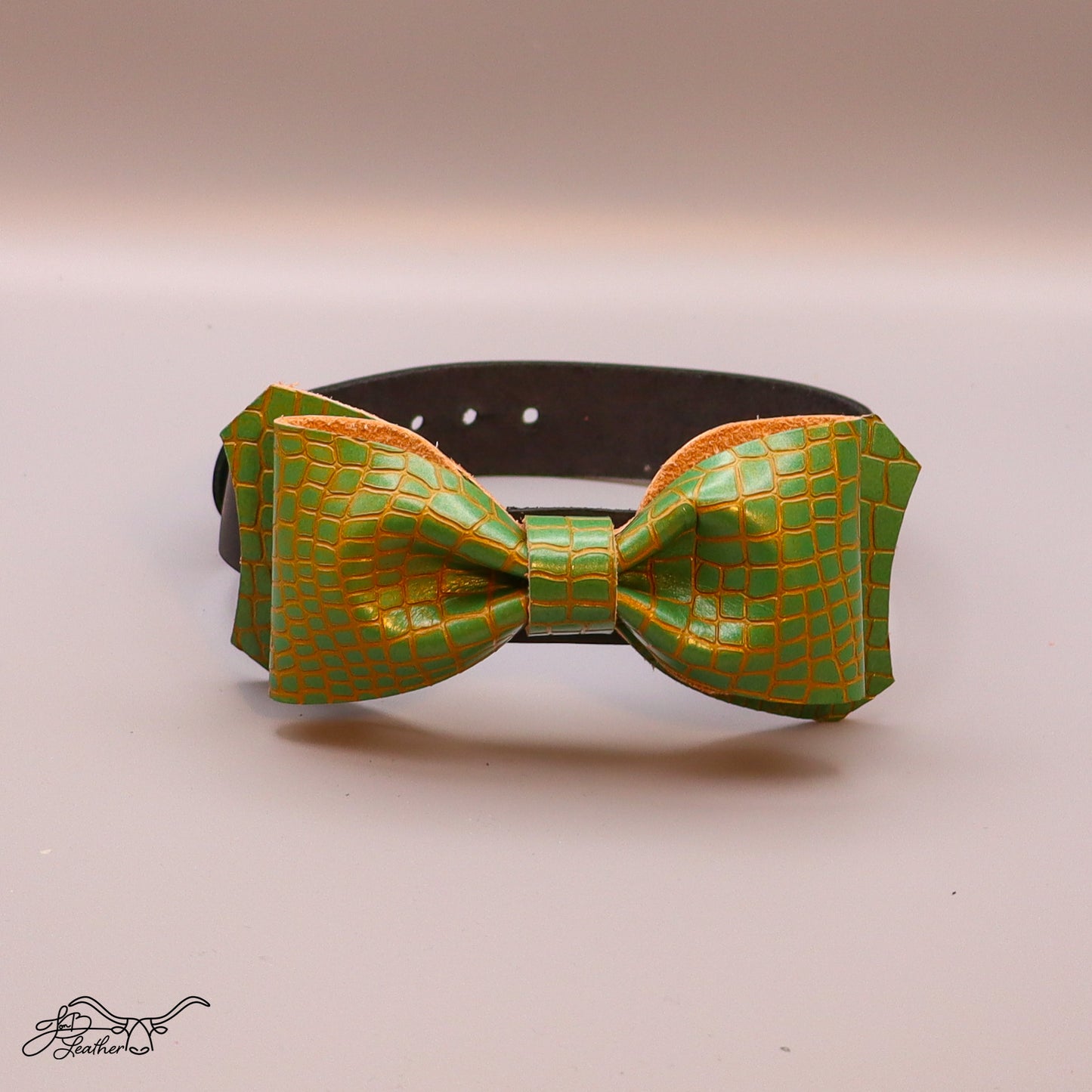 Leather Bow Tie