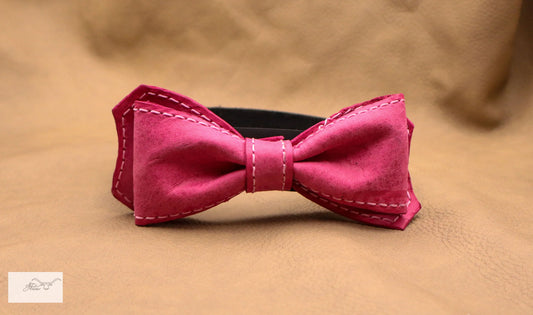 Stylish Leather Bow Tie Jon B Leather