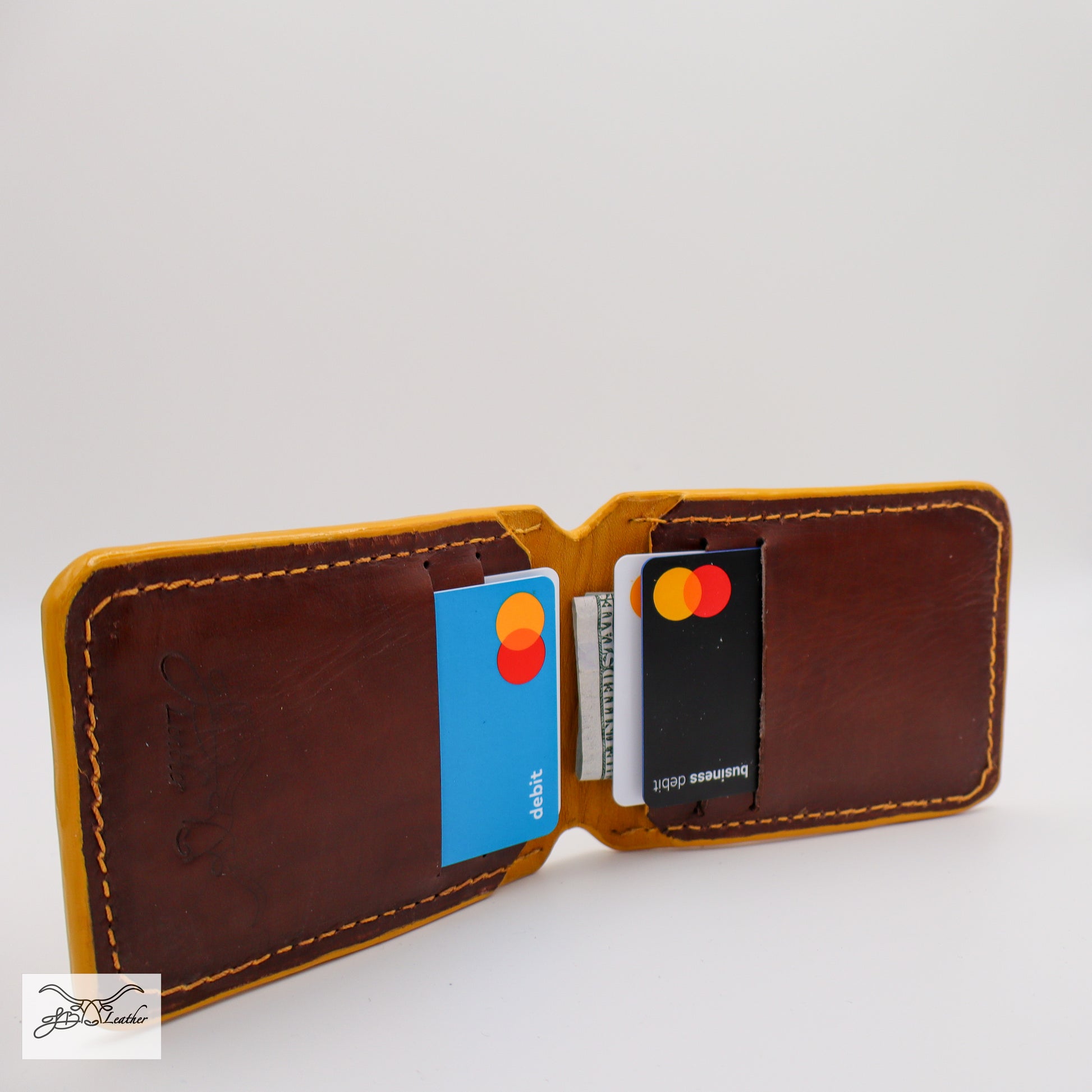 Color Flip Bi-Fold Wallet - Jon B Leather