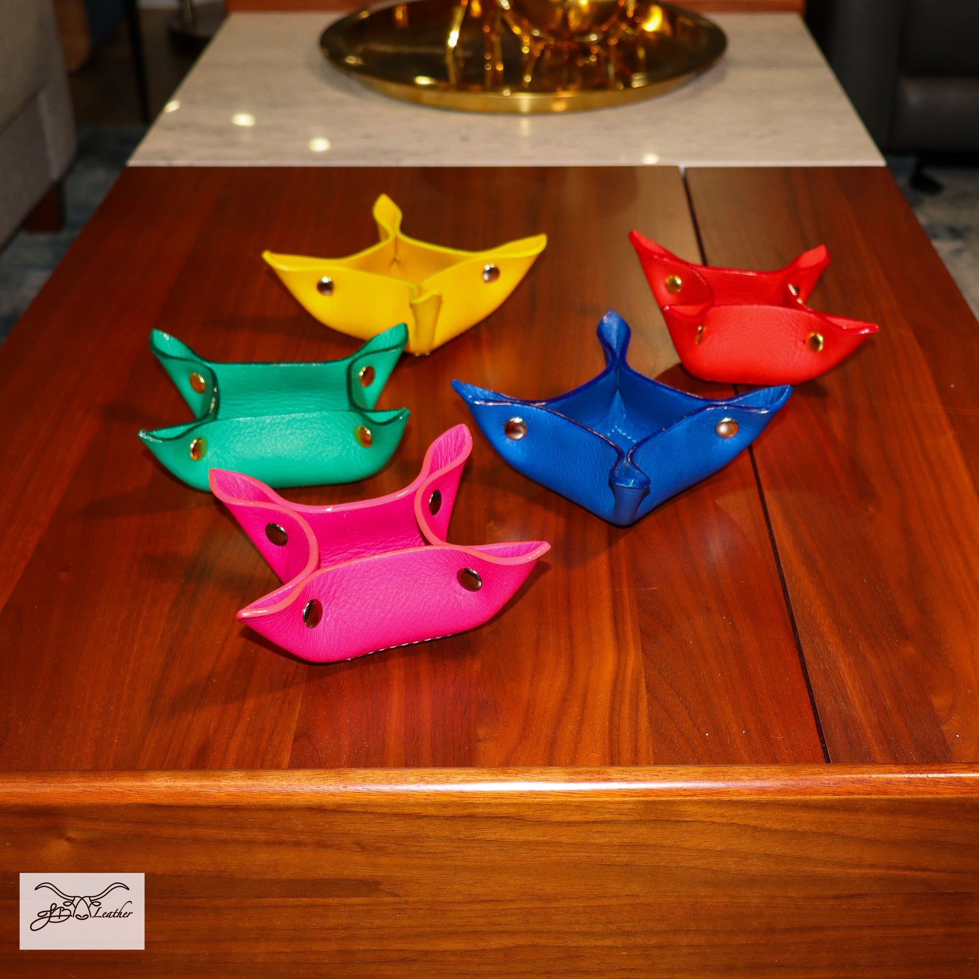 Vibrant Valet Tray from Jon B Leather Jon B Leather