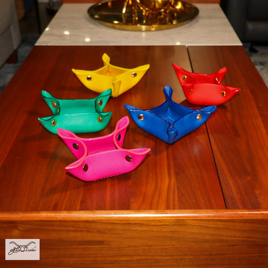 Vibrant Valet Tray from Jon B Leather Jon B Leather