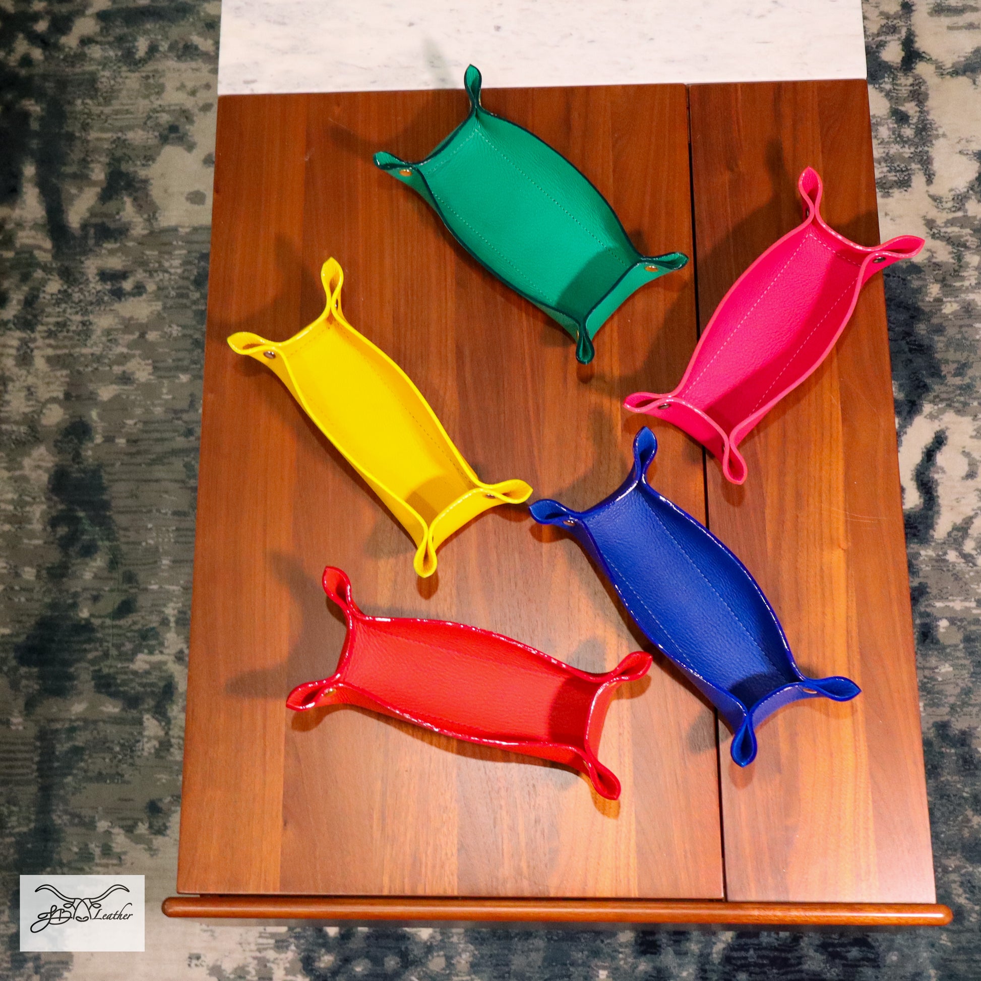 Vibrant Valet Tray from Jon B Leather Jon B Leather