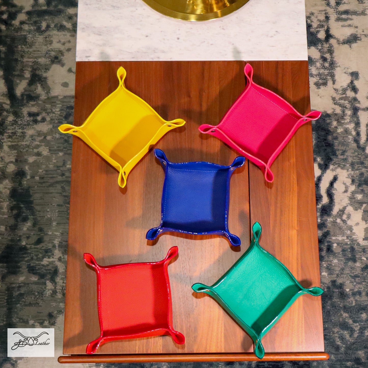 Vibrant Valet Tray from Jon B Leather Jon B Leather