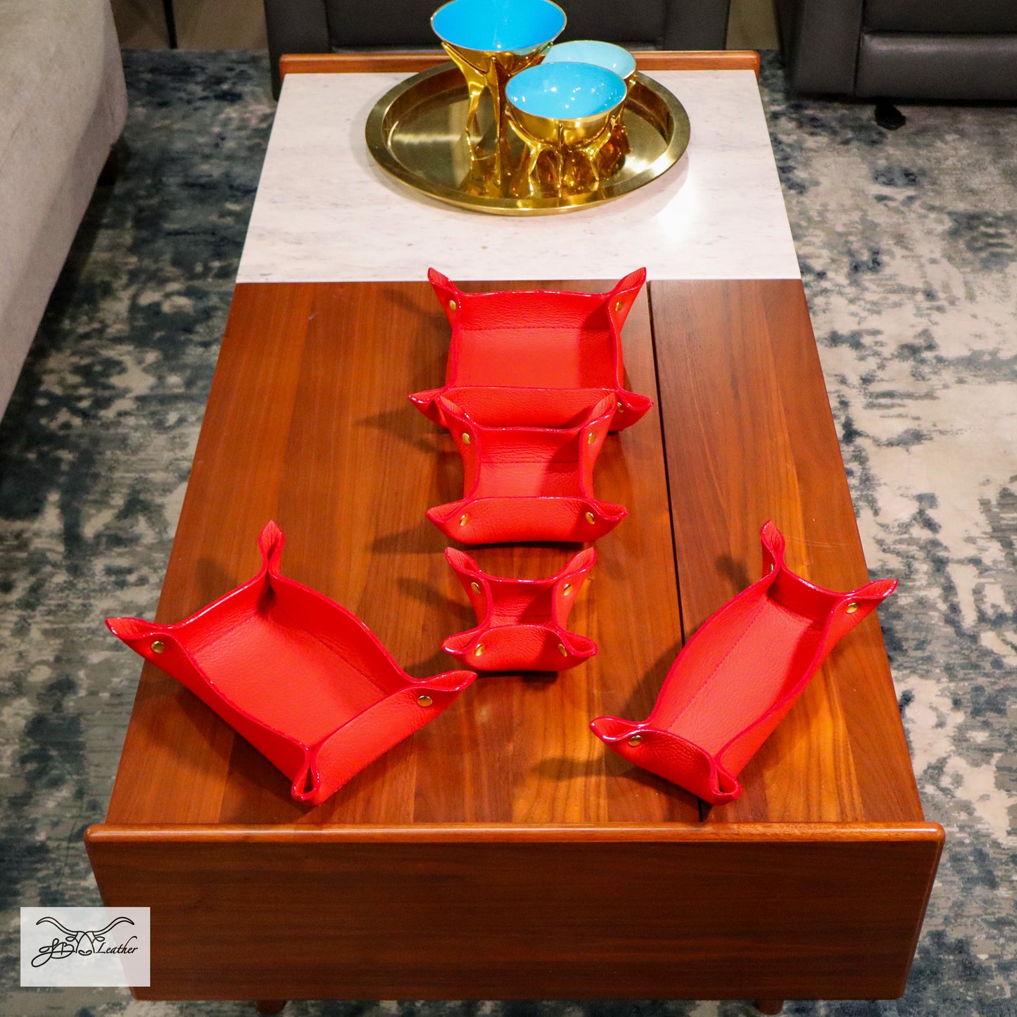Vibrant Valet Tray from Jon B Leather Jon B Leather