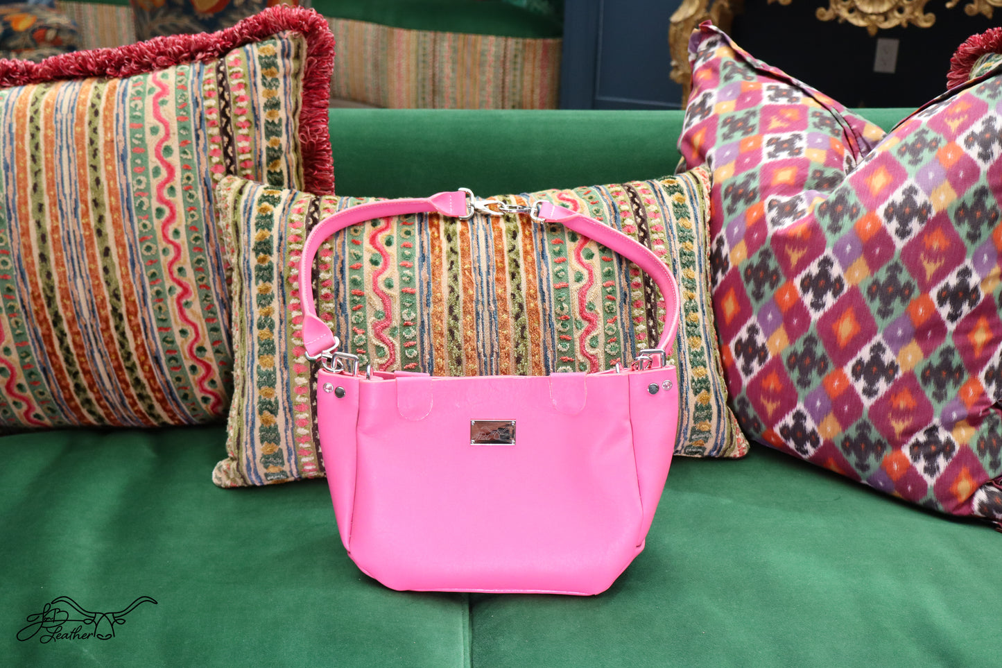 Tufted Handbag with convertible strap